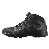Salomon X Braze Mid Gtx Fabric Fashion Comfortable Shock Absorbing Waterproof Breathable Hiking Shoes Men Hiking Shoes Black 471748 42