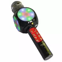 GoodBuy LED 360 karaoke mikrofons ar Bluetooth skaļruni | 5W Juodas