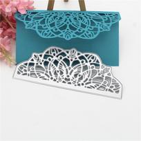 Sveikinimo atvirukas, nėriniai, metalo pjaustymo trafaretai, skirti Scrapbooking albumui, dekoratyvinis reljefinis rankų darbo popierinis atvirukas, dovana dies