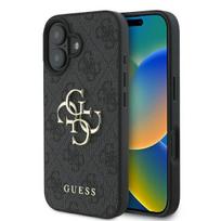 Guess 4G Big Logo dėklas iPhone 16 – Juodas