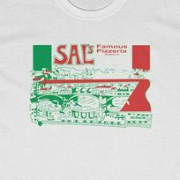 Sal's Famous Pizzeria Marškinėliai - Daryk PIZZA teisingai Spike Brooklyn Unisex Marškinėliai XXXL