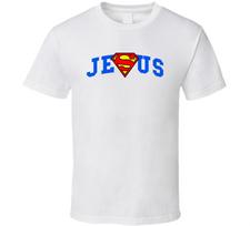 Super Žmogus Jėzus Kristus Superherojus Tėtis Juokingi Marškinėliai Dovana Nauji Unisex Marškinėliai L