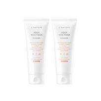 S.NATURE Aqua Rice Mild Acidic Cleansing Foam Gentle Hydrating Face Wash 160ml + 160ml