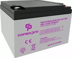 Conexpro gel battery, 12V, 28Ah, lifetime 10-12 metai, M5, Deep cycle