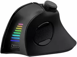 Pelė Evolveo Pionowa pelė TwinVerti, Ergonomiczna pelė, 2.4GHz, Bluetooth, juoda