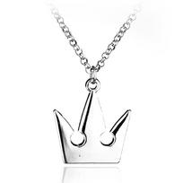 Fashion Kingdom Hearts Cosplay Crown Necklace Cartoon Movie Sora  Pendants Darts Chain Men's Accessories Gifts
