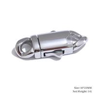Yhpup Expensive Stainless Steel Lobster Clasp Buckle Cast Waterproof High Quality Zircon DIY Making Supplies Jewelry Accessories