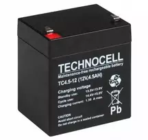AGM TECHNOCELL serijos TC 12V 4,5Ah akumuliatorius