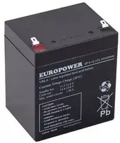 EUROPOWER EP serijos 12 V 5 Ah T1 AGM akumuliatorius (tarnavimo laikas 6–9 metai)