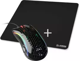 Glorious Model D Gaming-Pelė - juodas, glossy + Mauspad - XL
