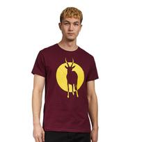 Antilopės praėjimo logotipas Bordo spalvos Unisex marškinėliai S