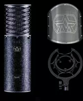 Aston Microphones Spirit Juodas Bundle – kondensacinis mikrofonas + pop filtras