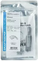 Šakotuvas USB Prievado Blokatorius - SmartKeeper BL04PKGY 4 x USB B-Prievado Blokatoriai su Užrakto Rakteliu Pilkas