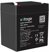 VOLTAGE Akumuliatoriaus AGM įtampa 12V 5Ah VE12-5.0 (eksploatavimo trukmė 6-9 metai)