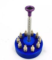 3/4 needle PEEK needle watch manual installation tool Peek stakes for hands setting tool with three or four needle watch repair mėlyna