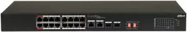 Dahua PoE šakotuvas 1000Mbps 16portu+2G uplink + 2SFP