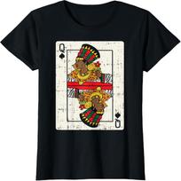 African Queen Card Melanin Black Pride Halloween BLM Women T-Shirt S juoda