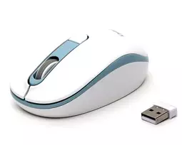 Pelė Omega OMEGA Bevielė pelė Pelė WIRELESS 1000/1200/1600 DPI Baltas-Mėlynas [45863]