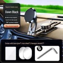 Adjustable Magnetic Car Phone Holder with Suspension, Foldable, Telescopic Rail green