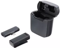 Oem Belaidis prisegamas mikrofonas „Lightning“ su įkrovimo dėklu S11 juodas