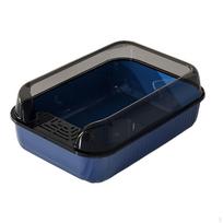 Cat ,Cat Toilet ,Detachable, Anti ,Easy to Clean, Stain Resistant Scatter Kitty Litter Pan mėlyna
