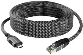 Spacetronik USB-C gigabito tinklo plokštė, 5 m adapterio laidas