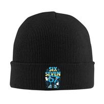 67 Meme Six Seven 67 Italian Brainrot Skullies Beanies Caps Cool Winter Warm Unisex WoUnisex Knit Hats Unisex Adult  Bonnet Hat One Size