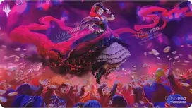 Pelė „Ultra-Pro Ultra Pro“: „Magic the Gathering“ – „Thunder Junction“ teisės aktai – žaidimų kilimėlis – raudona