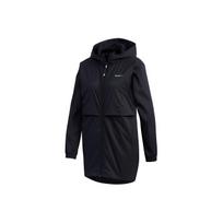Adidas Neo Solid Color Long Version Windbreaker Coat Women outerwear Black FN6438 S