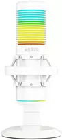 Marvo MIC-07 RGB baltas laidinis mikrofonas |USB