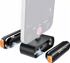 LensGo mikrofonas 2x belaidis Lavalier mikrofonas 50m, skirtas iPhone Lightning LensGo / 518C Mini