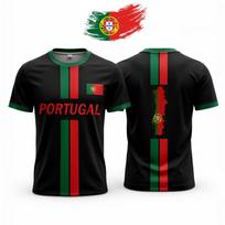 Portugal Flag 3D Printed Jersey Summer Outdoor Breathable Short-sleeved Football Training Top 2026 Men's Fan Gift T-shirt 2XL