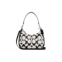 Coach Teri 29 Logo Hardware Classic Monogram Zipper Closure Canvas And Leather Tote Bag Women Tote Bags Silver Chalk CP065-SVCAH Basic Set (Bag+Dust Bag)
