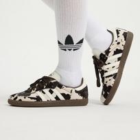 adidas Samba OG Karvės raštas Tamsiai rudas Baltas (Moteriškas) 36.5