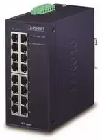 Šakotuvas PLANET IGS-1600T tinklo komutatorius Ne-valdomas L2 Gigabit Ethernet (10/100/1000) Mėlyna