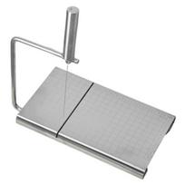 Cheese Slicer with Stainless Steel Cutting Board And Adjustable Wire Professional Butter Cheese Cutter Multi-Purpose Kitchen Cutter B