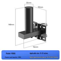 Clamp-Type Wall Mount Monitor Stand with No-Drill Install for Dorms