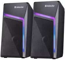 Kompiuterio kolonėlės Defender głośniki STELLAR, 2.0, 6W, juoda, garsumo valdymas, pašvietimas, 100Hz~20kHz