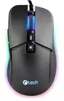 C-TECH žaidimų pelė Dawn, atsitiktiniai žaidimai, 6400 DPI, RGB apšvietimas, USB