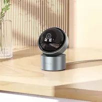 Vidinė kamera Hoco, reguliuojama dviem plokštumomis, 3MP Full HD D5 sidabrinis