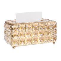 Tissue Box Bar Servetėlių dėžutė Crystal Cube Servetėlių dozatorius Kvadratinis Miegamasis Biuras Viešbutis Kavinė Kava Europietiško stiliaus