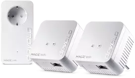Maršrutizatorius Adapteris Powerline Devolo devolo Magic 1 WiFi 2-1-3 Multikit mini, Powerline + WiFi (3 adapteriai)