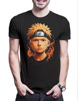 Anime Ninja Portrait Herren T-Shirt Shinobi System Naruto Dattebayo Sakura S