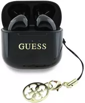 Ausinės TWS Guess Glossy Effect Printed Classic Logo & Charm juodos spalvos