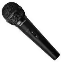 Defender Karaoke microphone 100Hz – 13KHz, cable 5m, 3.5mm jack with 6.25mm adapter jack, juodas, MIC130