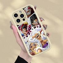 Vienas Gabalas Luffy Šaunus dėklas iPhone XR 17 Air XS Max 16e 15 16 14 Plus 13 12 11 Pro Max Minkštas dangtelis iPhone 12
