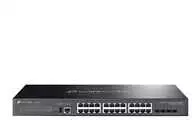 TP-Link Omada SG5428X tinklo komutatorius Valdomas L3 Gigabit Ethernet (10/100/1000) Juodas