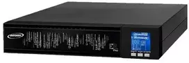 „Infosec E3 Pro 1000 RT“ nepertraukiamo maitinimo šaltinis (UPS) Dvigubos konversijos (internetinis) 1 kVA 900 W 3 kintamosios srovės lizdai