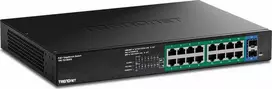 Šakotuvas Switch TRENDnet TRENDnet 18-Port Gigabit EdgeSmart PoE+ Switch