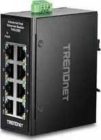 Šakotuvas Trendnet 8-PORT INDUSTRIAL FAST ETHERNE - DIN-RAIL MINI SWITCH